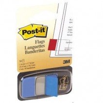 Post-it Banderitas 3M 25,4mm x 43,2mm color azul