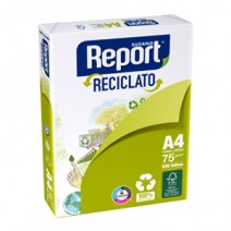 Report A4 75 grs. Reciclato Paq. 500 hjs.