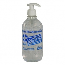 Alcohol en gel Multicrema 500 ml c/valvula