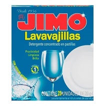 Jabn Lavavajilla JIMO en pastillas caja 25u