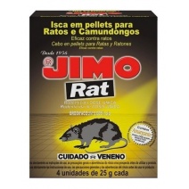 Raticida JIMO caja 4 unidades de 25grs cu