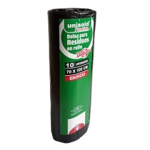 Bolsas de residuo negras premium en rollo 70x105 -10 unidades