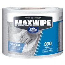 Paño Elite Max-Wipe en rollo Multiuso 890 paños x 60