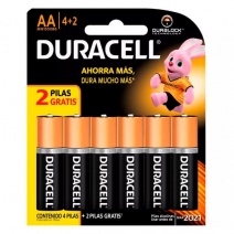 Pila AA Duracell Alcalina Blister x 6u