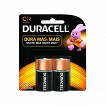 Pila C Mediana Duracell Alcalina Blister x 2u