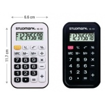 Calculadora de mano 8 digitos c/estuche Studmark