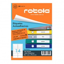 Etiqueta Rotola A43-14 / A4363