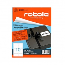 Etiqueta Rotola CA3-10 / 6183