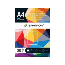 Papel Fotografico Sparrow A4 20hjs. 135grs.