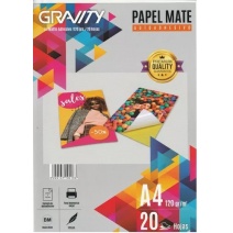 Papel Autoadhesivo Gravity A4 20hjs. 120grs. Mate.