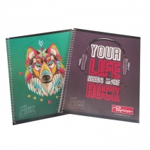 Cuaderno Papiros Flex Con Espiral 96 hjs