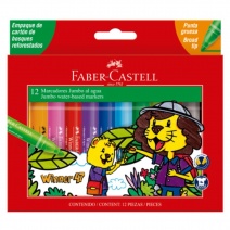 Marcador Faber Castell Grueso x 12 unidades