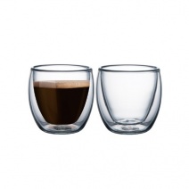 Vaso De Vidrio Doble Para Caf, 2 Piezas -Tramontina.