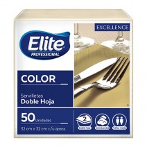 Servilleta Elite gold crema 33x33 - 24x100u